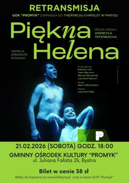Operetka "Piękna Helena" - retransmisja z Theatre du Chatelet w Paryżu