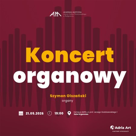 Koncert Organowy: Szymon Olszański